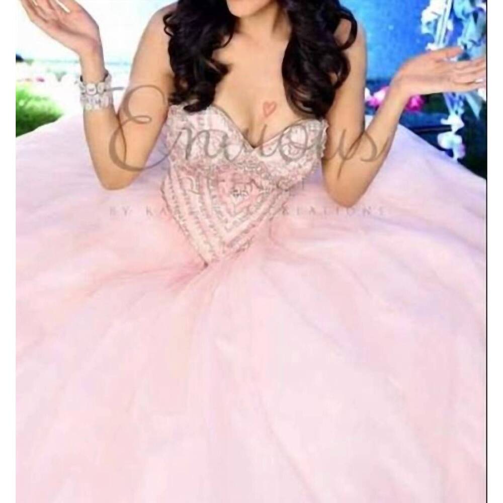 NEW KARISHMA CREATIONS women's prom dress in pink